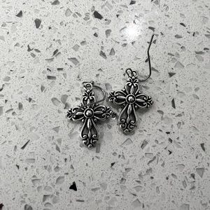 3 pairs Cross and Angel Earrings